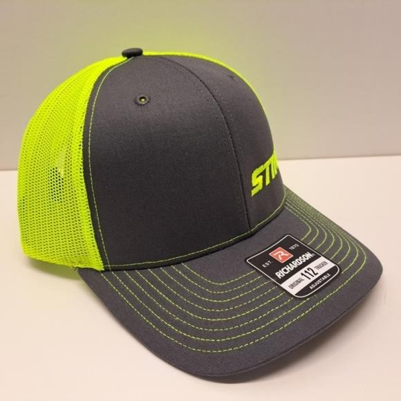 STIHL Chainsaws Outdoor Richardson 112 Trucker Snapback Hat Cap Hi-Vis Yellow